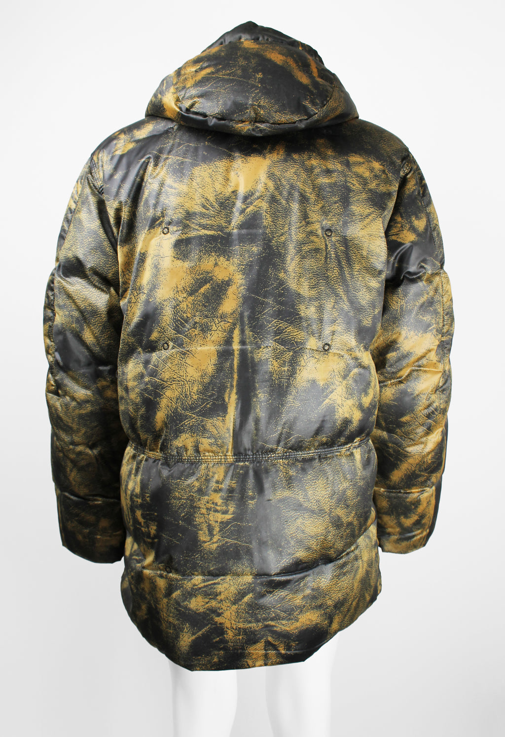 ISSEY MIYAKE MEN FW 2007 TROMPE L'OEIL PRINTED LEATHER DOWN COAT
