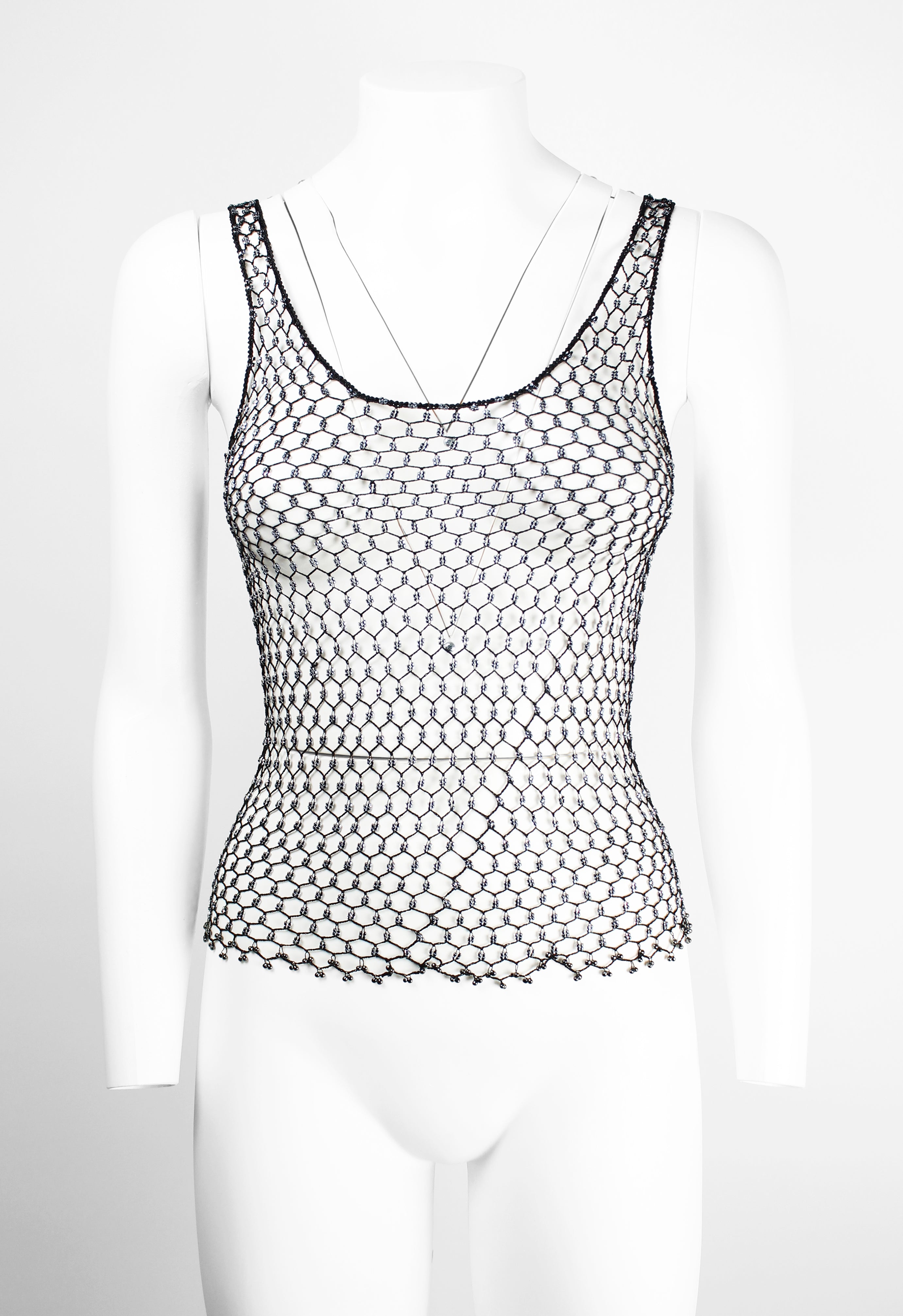 ISSEY MIYAKE SS 2006 SILK BEADED VEST