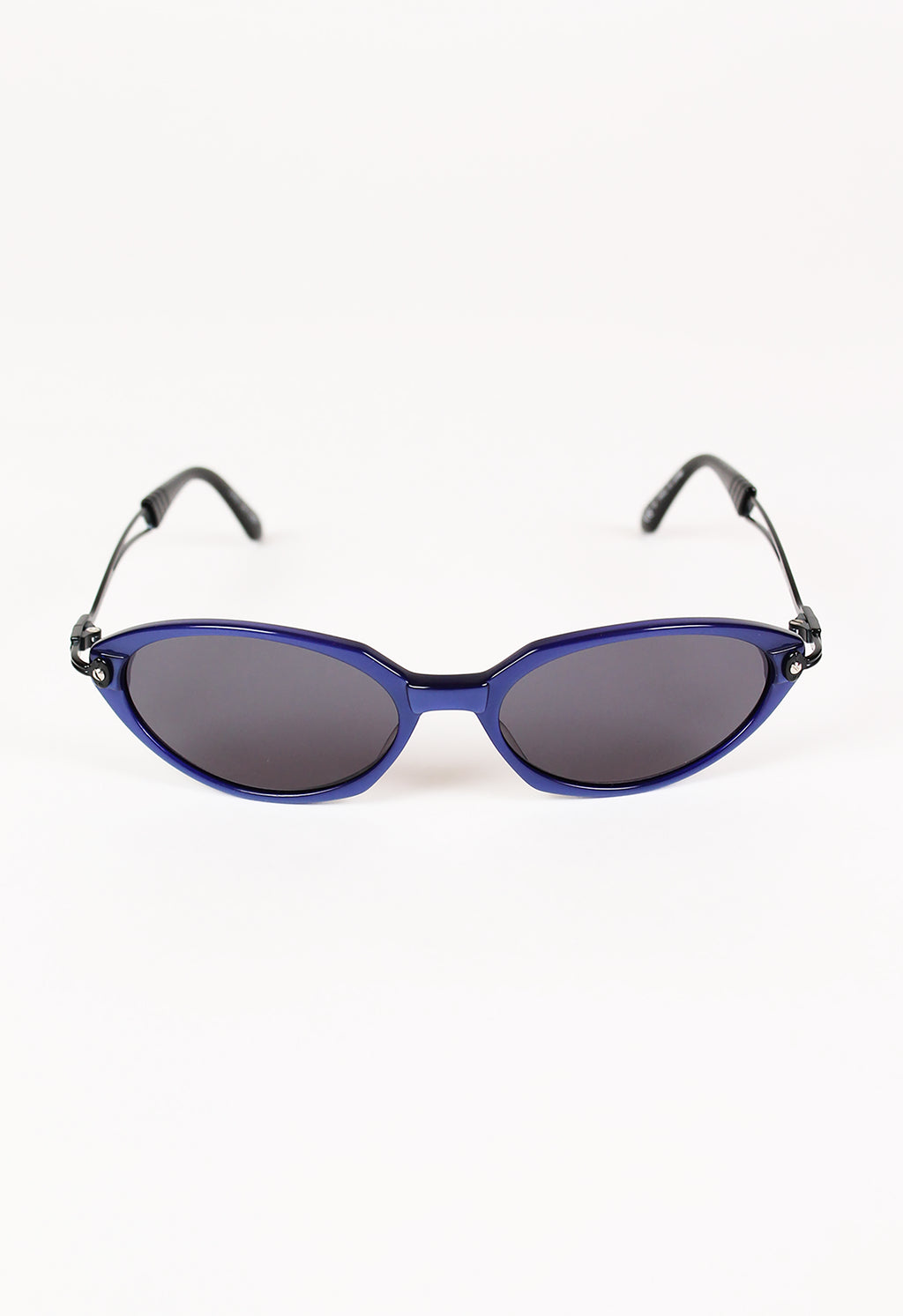 JEAN PAUL GAULTIER JPG 1990'S BLUE ANGULAR SUNGLASSES