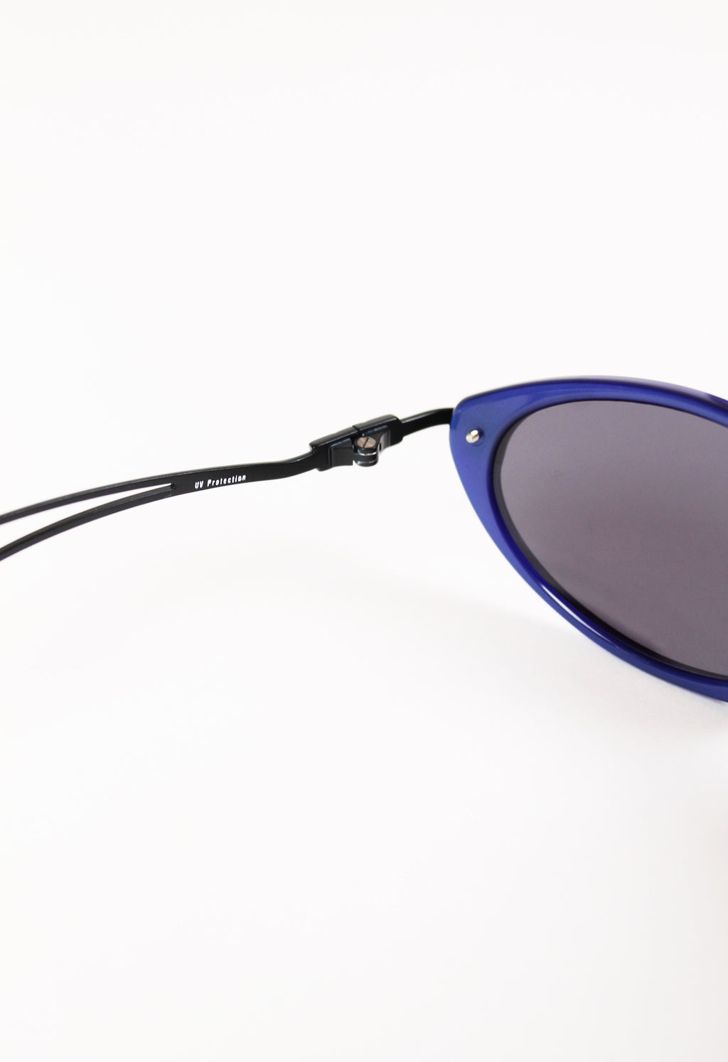 JEAN PAUL GAULTIER JPG 1990'S BLUE ANGULAR SUNGLASSES
