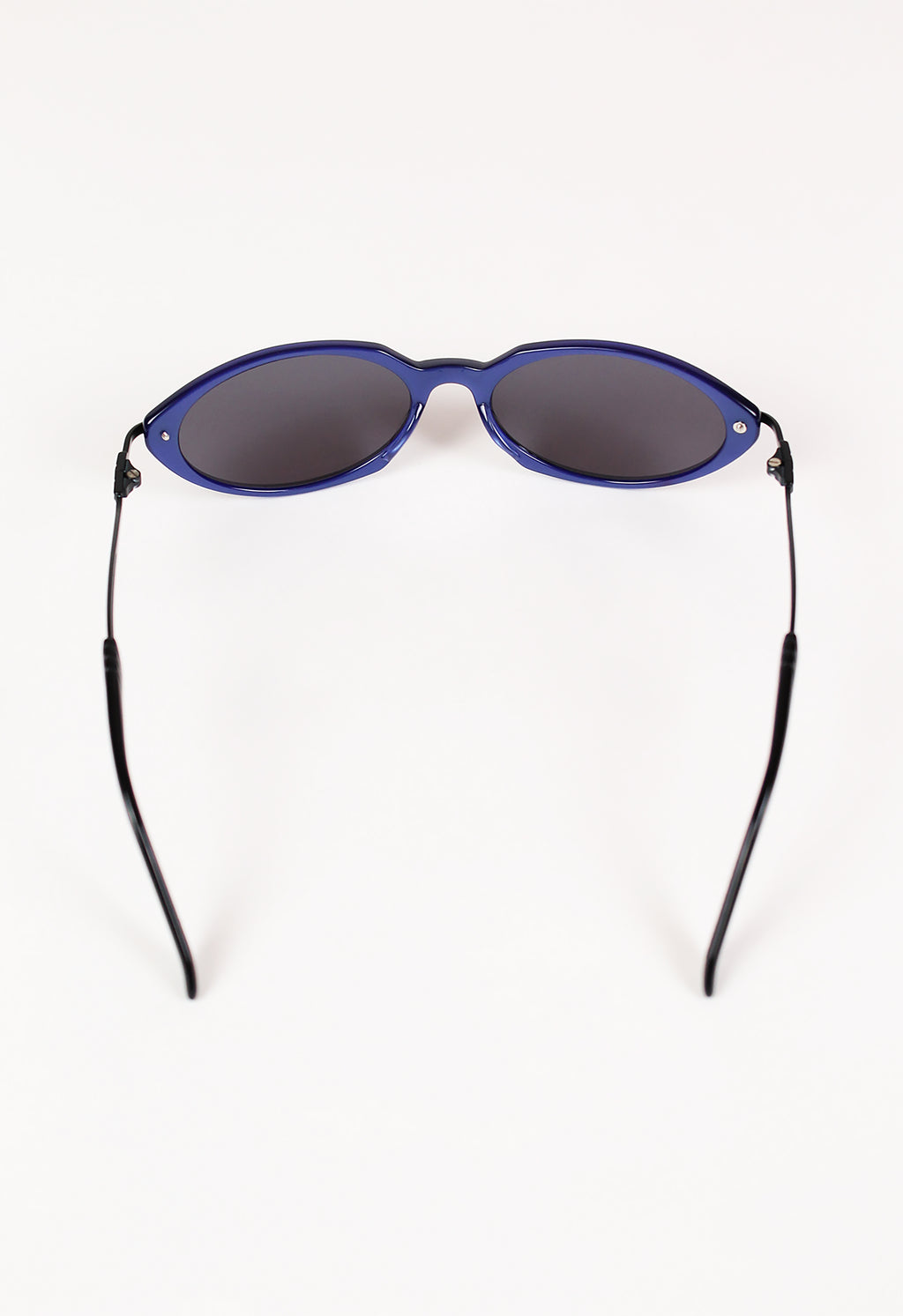 JEAN PAUL GAULTIER JPG 1990'S BLUE ANGULAR SUNGLASSES