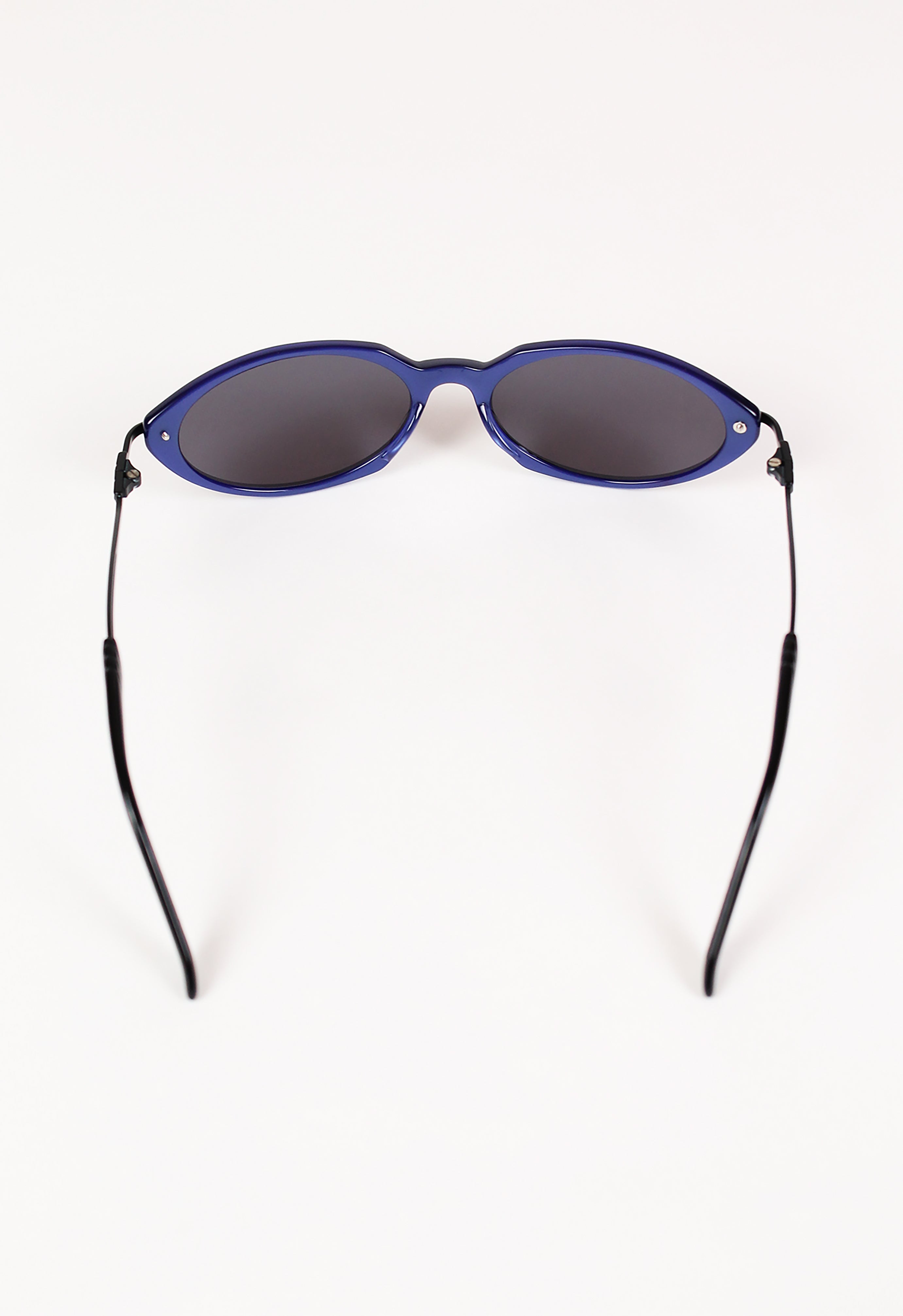 JEAN PAUL GAULTIER JPG 1990'S BLUE ANGULAR SUNGLASSES