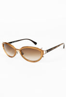 JEAN PAUL GAULTIER 1990'S CARAMEL SKELETON SUNGLASSES