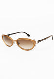 JEAN PAUL GAULTIER 1990'S CARAMEL SKELETON SUNGLASSES