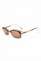 JEAN PAUL GAULTIER 1990'S BROWN TRIPLE LAYERED SUNGLASSES