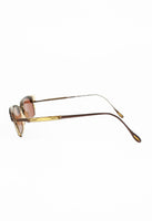JEAN PAUL GAULTIER 1990'S BROWN TRIPLE LAYERED SUNGLASSES