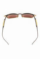 JEAN PAUL GAULTIER 1990'S BROWN TRIPLE LAYERED SUNGLASSES