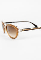 JEAN PAUL GAULTIER 1990'S CARAMEL SKELETON SUNGLASSES