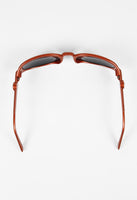 JEAN PAUL GAULTIER 1990'S METALLIC ORANGE BENDY STRAW SUNGLASSES