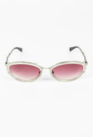 JEAN PAUL GAULTIER 1990'S PINK LENS SKELETON SUNGLASSES