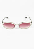 JEAN PAUL GAULTIER 1990'S PINK LENS SKELETON SUNGLASSES