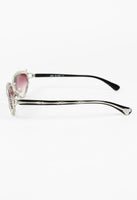 JEAN PAUL GAULTIER 1990'S PINK LENS SKELETON SUNGLASSES