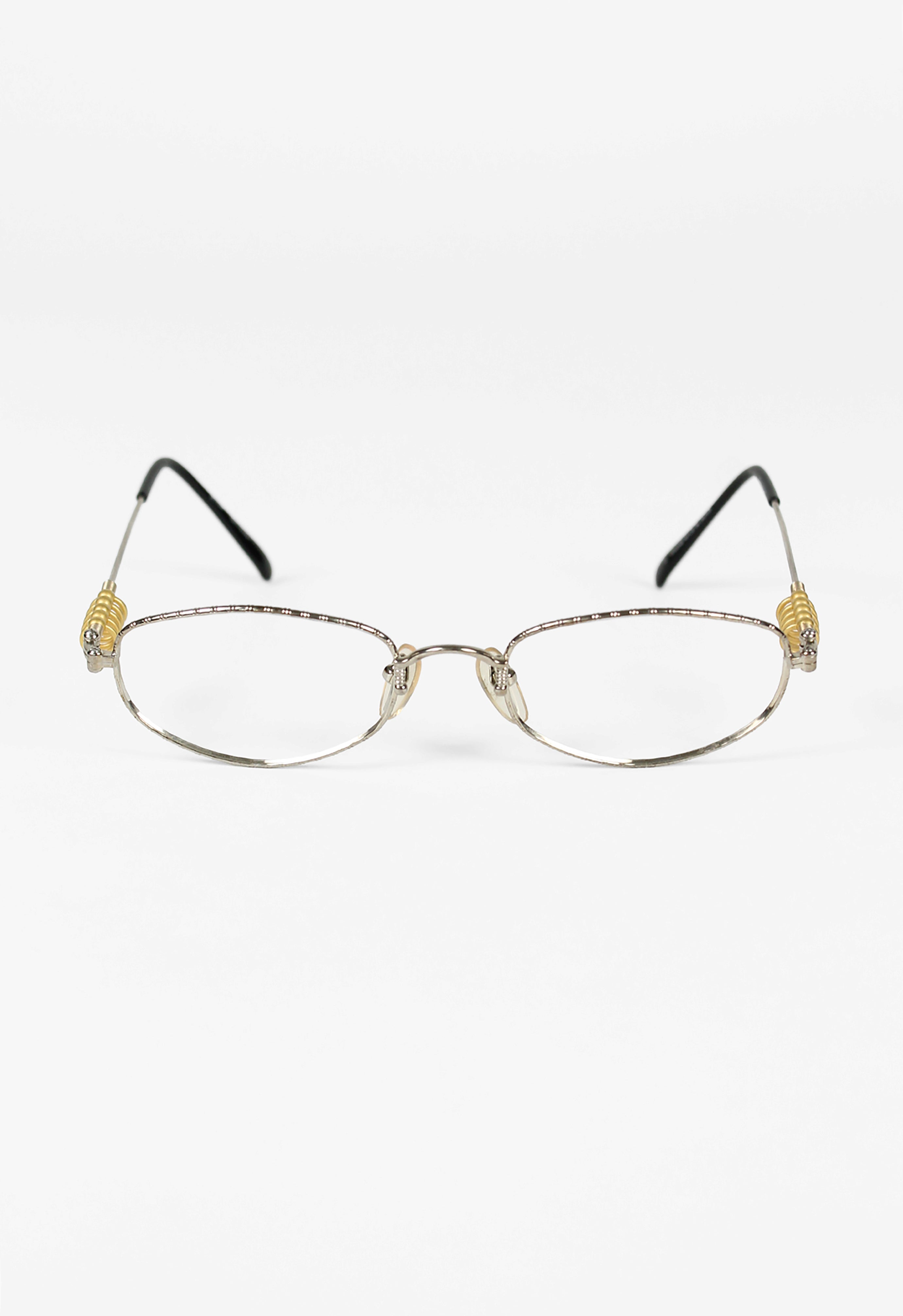 JEAN PAUL GAULTIER 1990'S GOLD HOOP PIERCING GLASSES