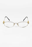 JEAN PAUL GAULTIER 1990'S GOLD HOOP PIERCING GLASSES