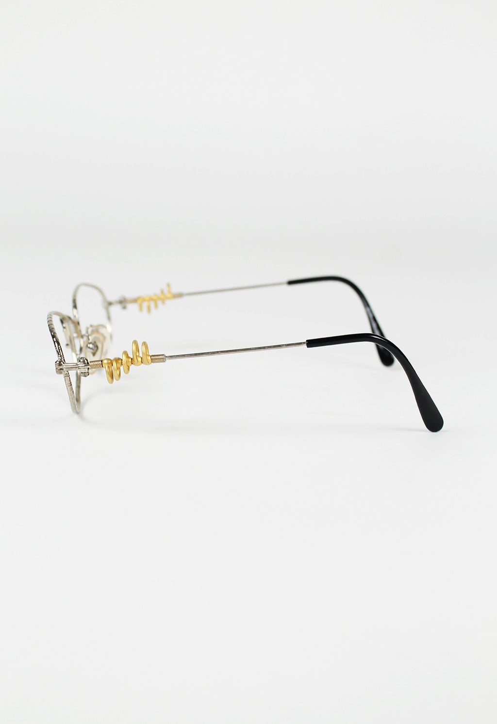 JEAN PAUL GAULTIER 1990'S GOLD HOOP PIERCING GLASSES