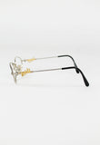 JEAN PAUL GAULTIER 1990'S GOLD HOOP PIERCING GLASSES