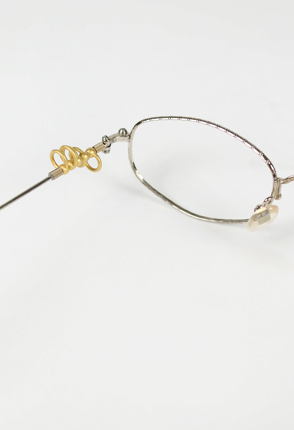 JEAN PAUL GAULTIER 1990'S GOLD HOOP PIERCING GLASSES