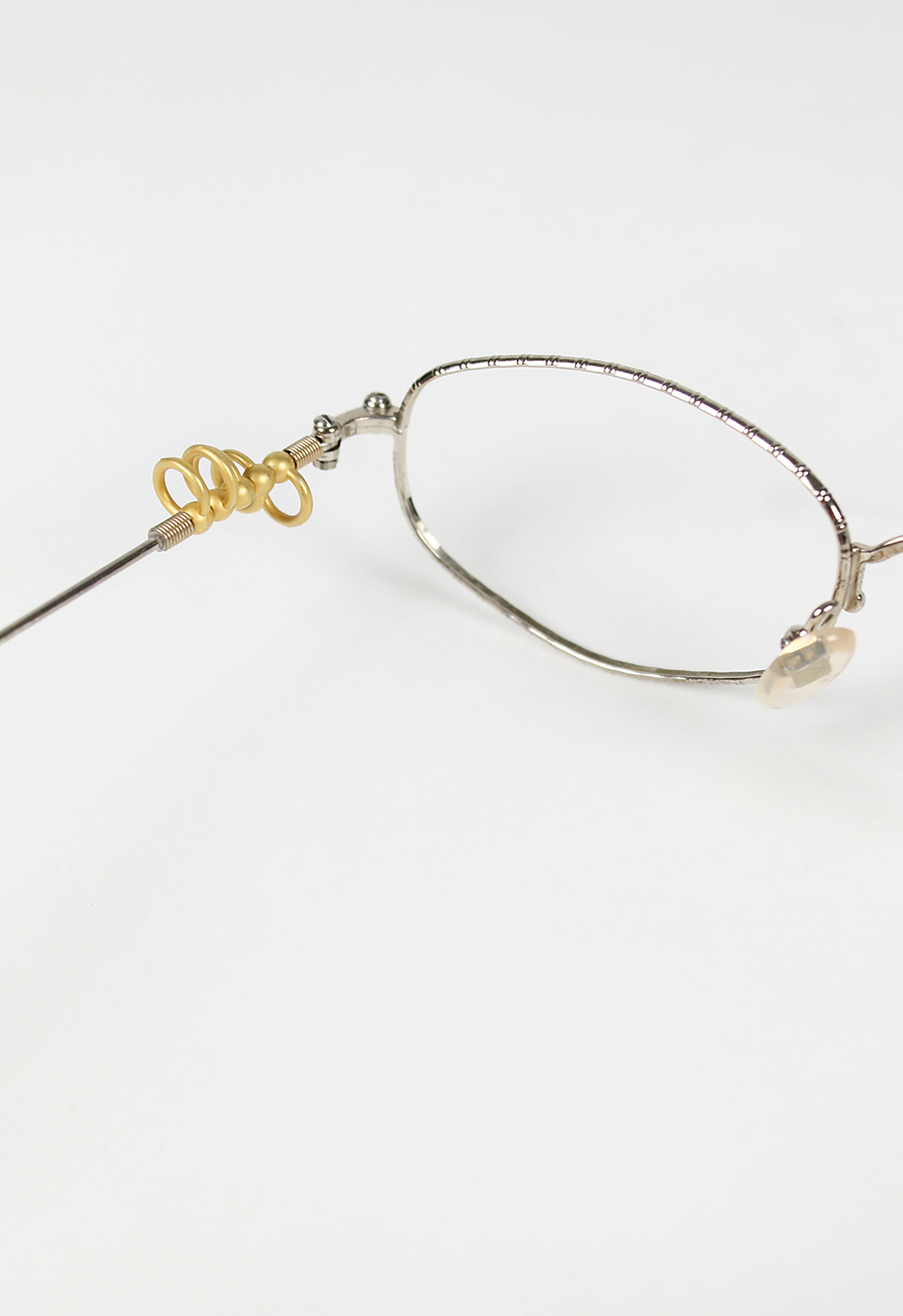 JEAN PAUL GAULTIER 1990'S GOLD HOOP PIERCING GLASSES