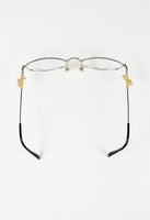 JEAN PAUL GAULTIER 1990'S GOLD HOOP PIERCING GLASSES