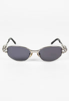 JEAN PAUL GAULTIER 1990'S SILVER SRING AND HOOP PIERCING SUNGLASSES