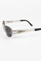 JEAN PAUL GAULTIER 1990'S SILVER SRING AND HOOP PIERCING SUNGLASSES