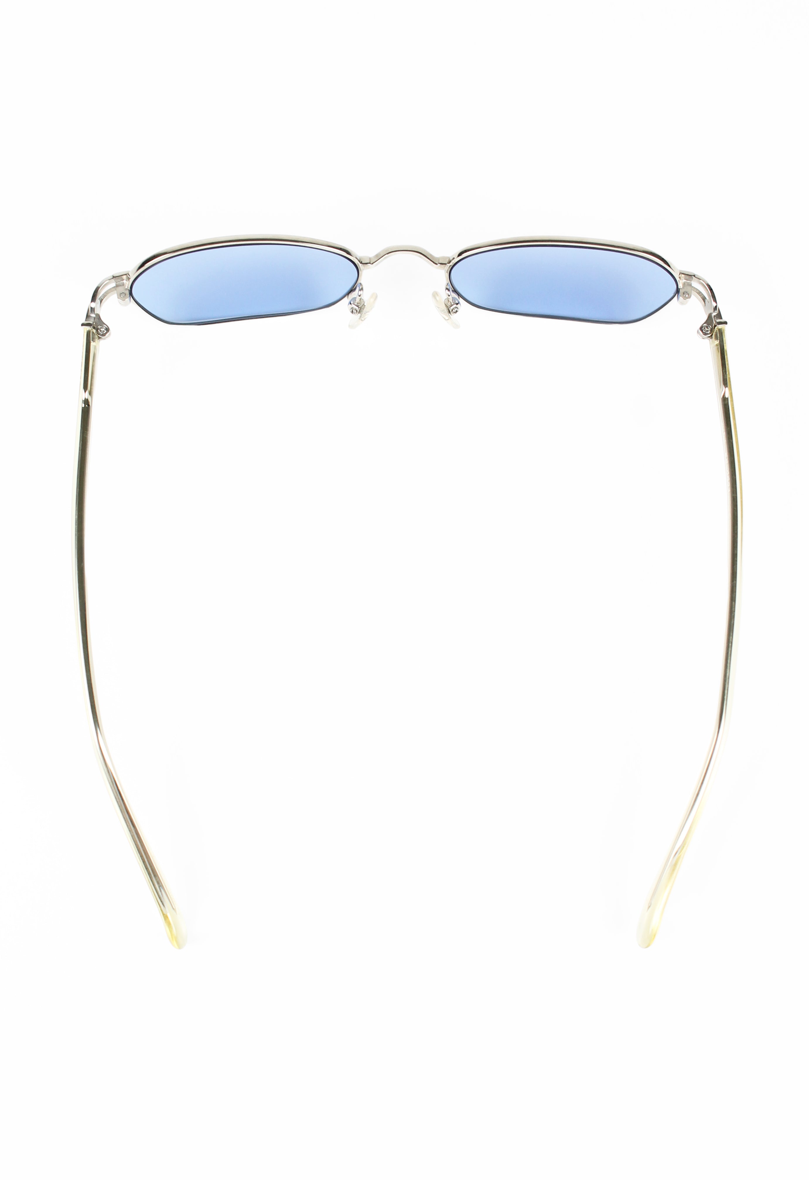 JEAN PAUL GAULTIER 1990'S TITANIUM SILVER TRANSLUCENT CASED SUNGLASSES