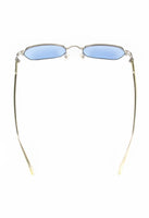 JEAN PAUL GAULTIER 1990'S TITANIUM SILVER TRANSLUCENT CASED SUNGLASSES