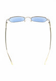JEAN PAUL GAULTIER 1990'S TITANIUM SILVER TRANSLUCENT CASED SUNGLASSES