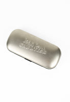 JEAN PAUL GAULTIER 1990'S TITANIUM SILVER TRANSLUCENT CASED SUNGLASSES