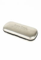 JEAN PAUL GAULTIER 1990'S TITANIUM SILVER TRANSLUCENT CASED SUNGLASSES