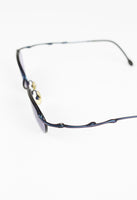 JEAN PAUL GAULTIER 1990'S TITANIUM SUSPENDED IRIDESCENT DRIP SUNGLASSES