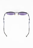 JEAN PAUL GAULTIER 1990'S TITANIUM SUSPENDED IRIDESCENT DRIP SUNGLASSES