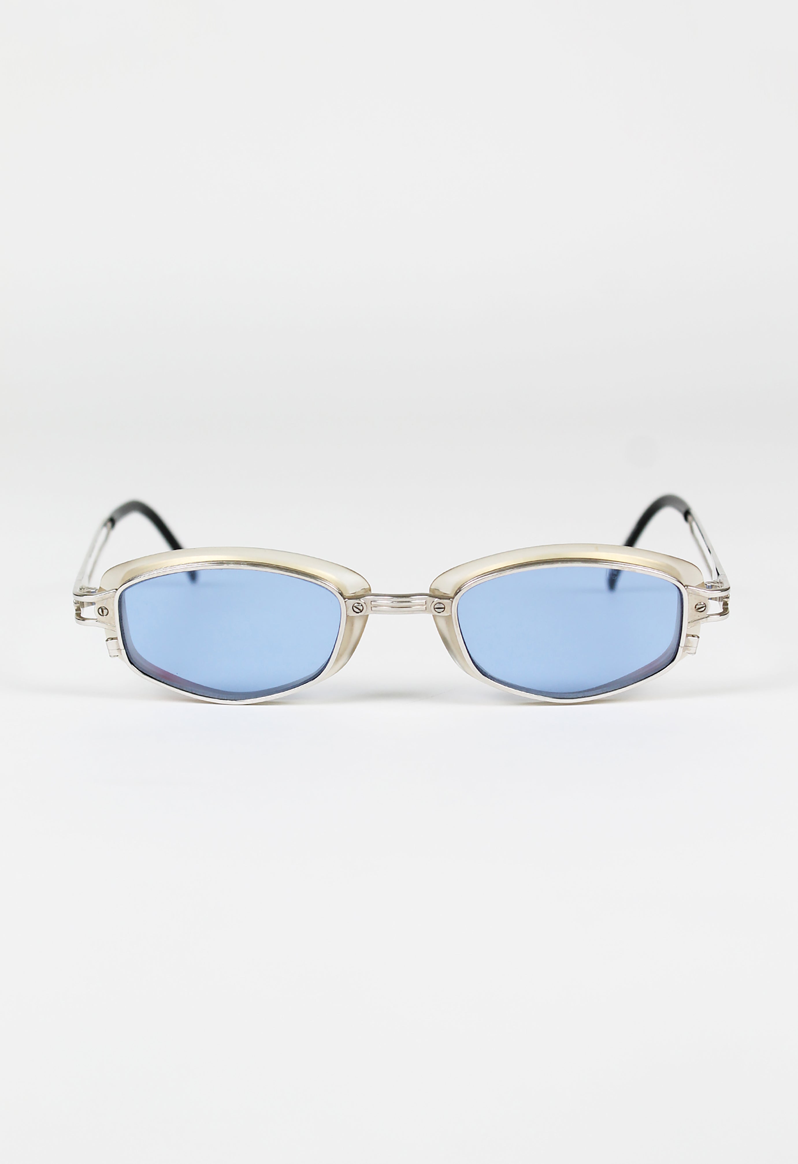 JEAN PAUL GAULTIER 1990'S TRANSLUCENT GOGGLE SUNGLASSES