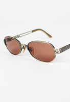 JEAN PAUL GAULTIER 1990'S TWO TONE METAL PERFORATED SUNGLASSES