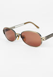 JEAN PAUL GAULTIER 1990'S TWO TONE METAL PERFORATED SUNGLASSES