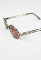 JEAN PAUL GAULTIER 1990'S TWO TONE METAL PERFORATED SUNGLASSES