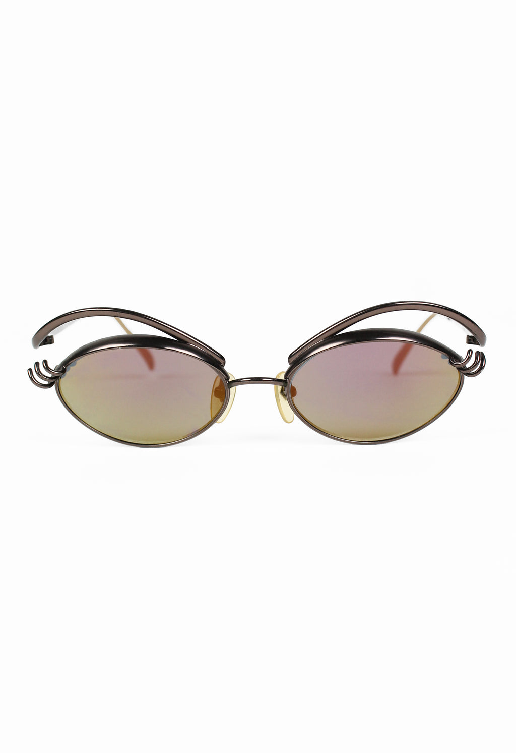 JEAN PAUL GAULTIER 1996 IRIDESCENT EYEBROWS & EYELASHES SUNGLASSES