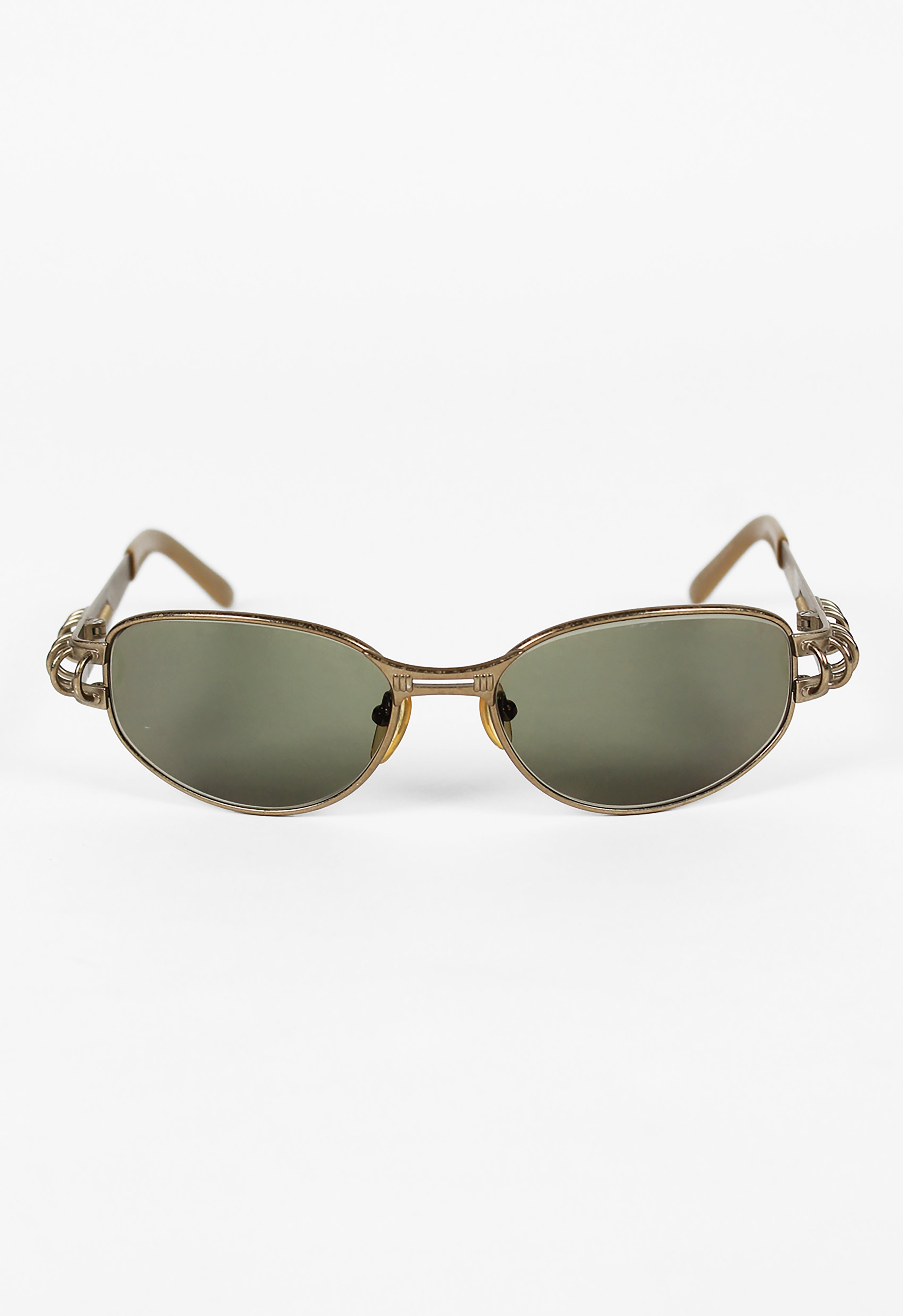 JEAN PAUL GAULTIER 1990'S SPRING AND HOOP PIERCING SUNGLASSES