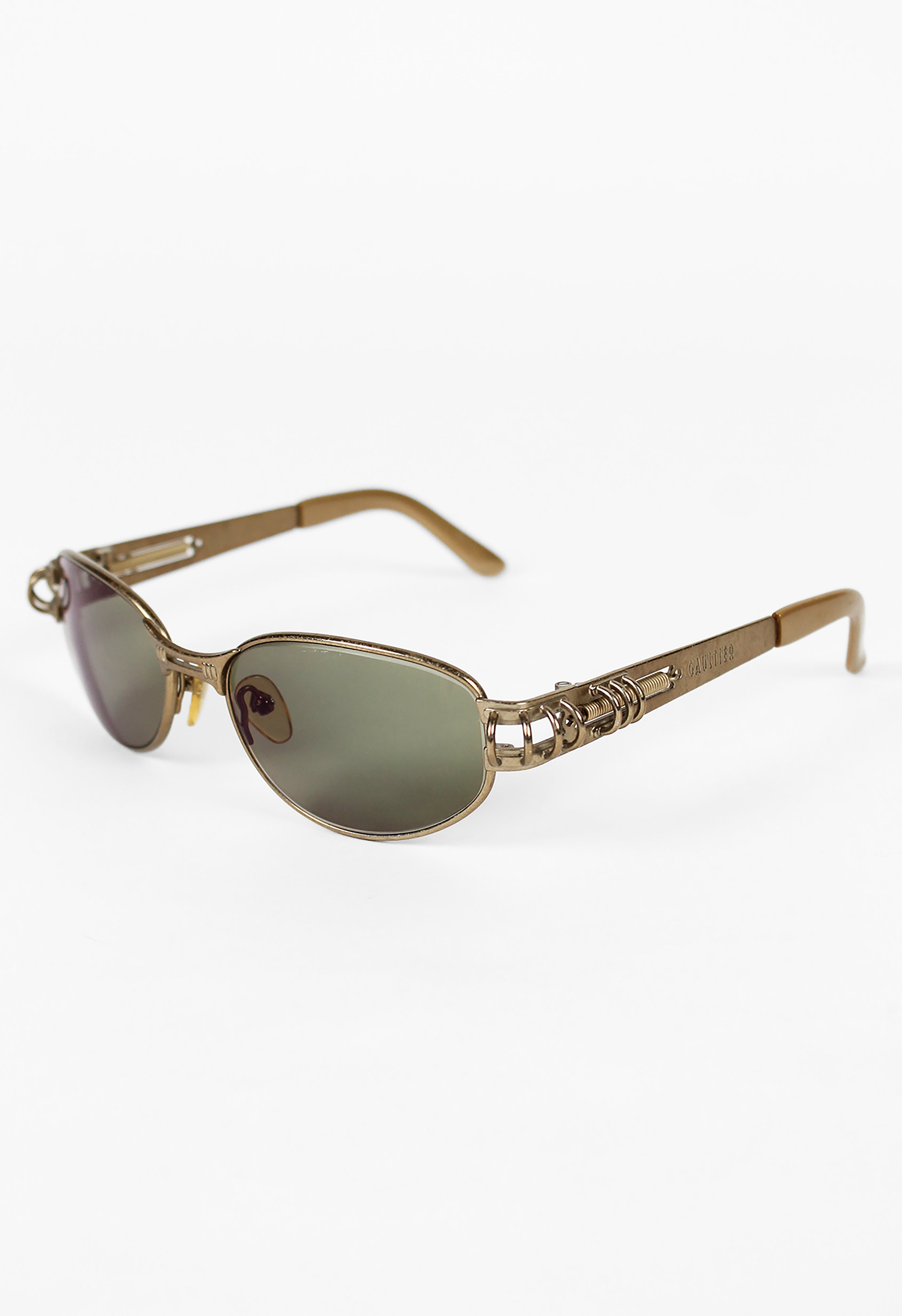 JEAN PAUL GAULTIER 1990'S SPRING AND HOOP PIERCING SUNGLASSES