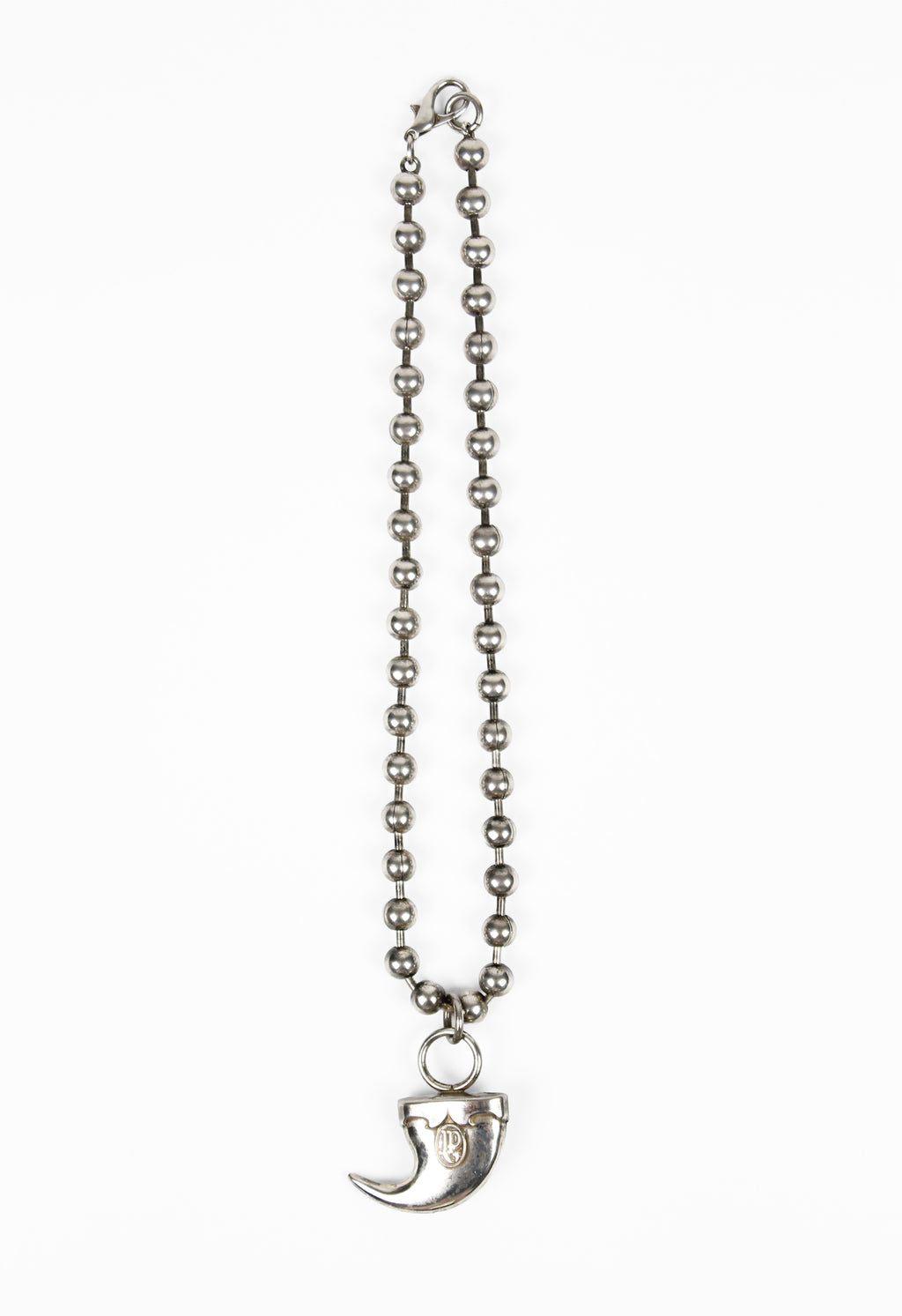 JEAN PAUL GAULTIER CHUNKY BALL CHAIN TOOTH NECKLACE