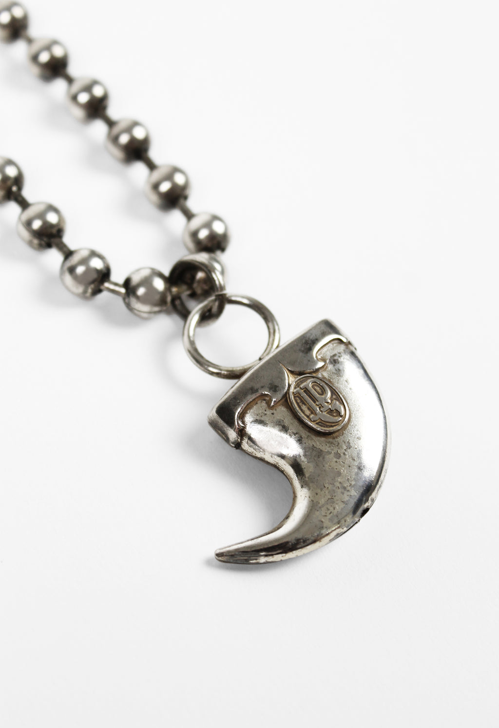 JEAN PAUL GAULTIER CHUNKY BALL CHAIN TOOTH NECKLACE