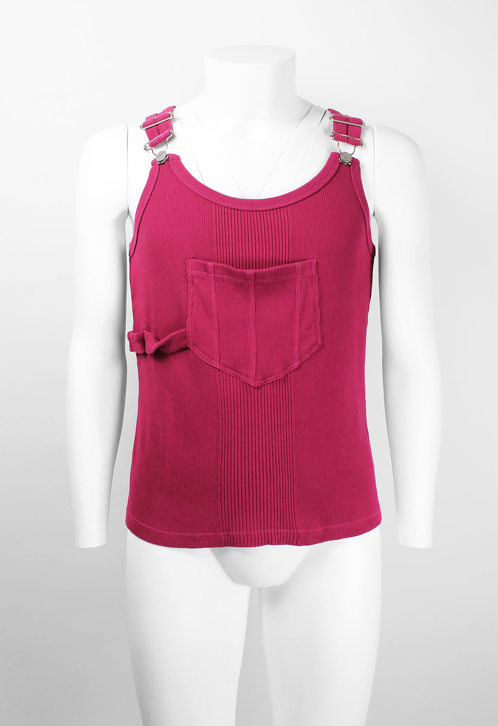 JEAN PAUL GAULTIER JPG DUNGAREE TANK TOP