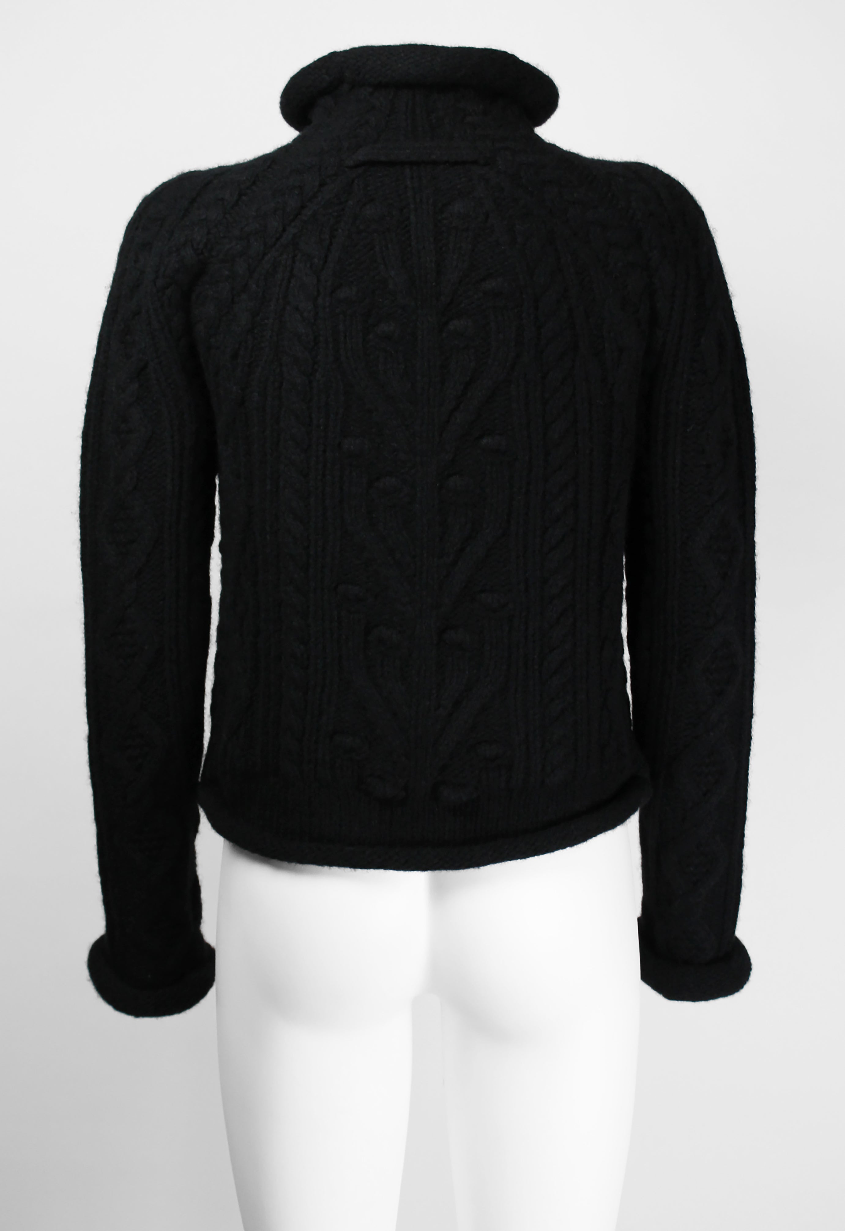 JEAN PAUL GAULTIER FW 1999 TUBE COLLAR CROPPED KNIT