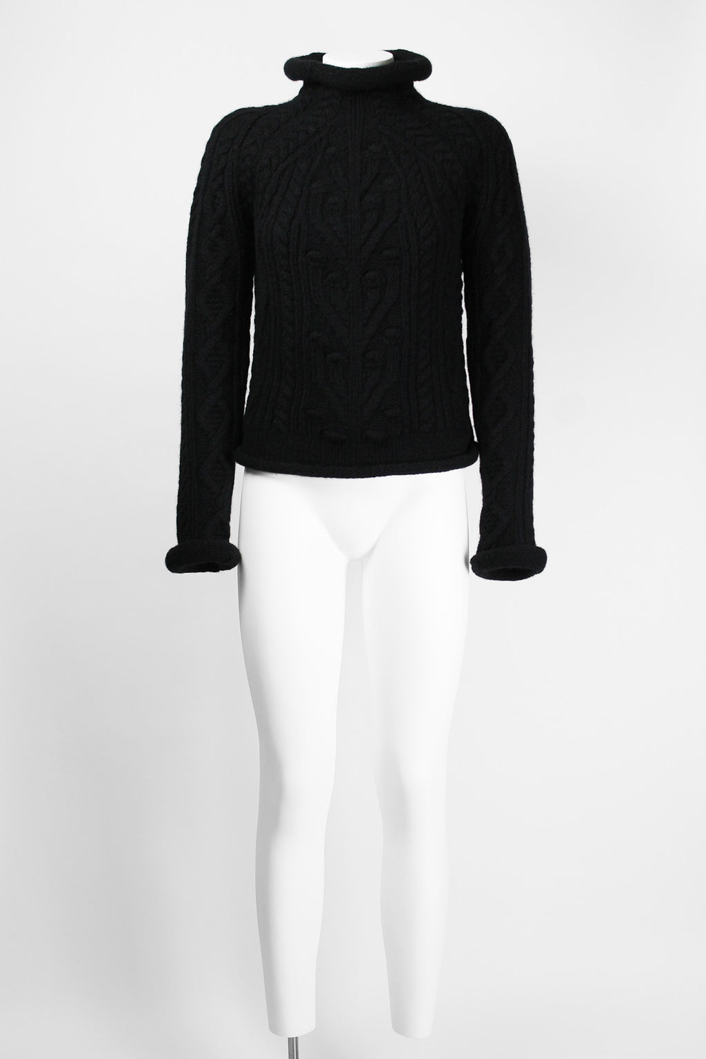 JEAN PAUL GAULTIER FW 1999 TUBE COLLAR CROPPED KNIT