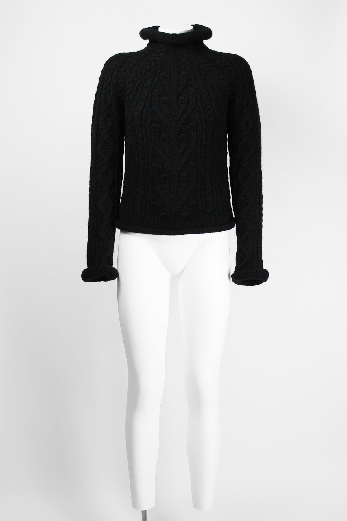 JEAN PAUL GAULTIER FW 1999 TUBE COLLAR CROPPED KNIT