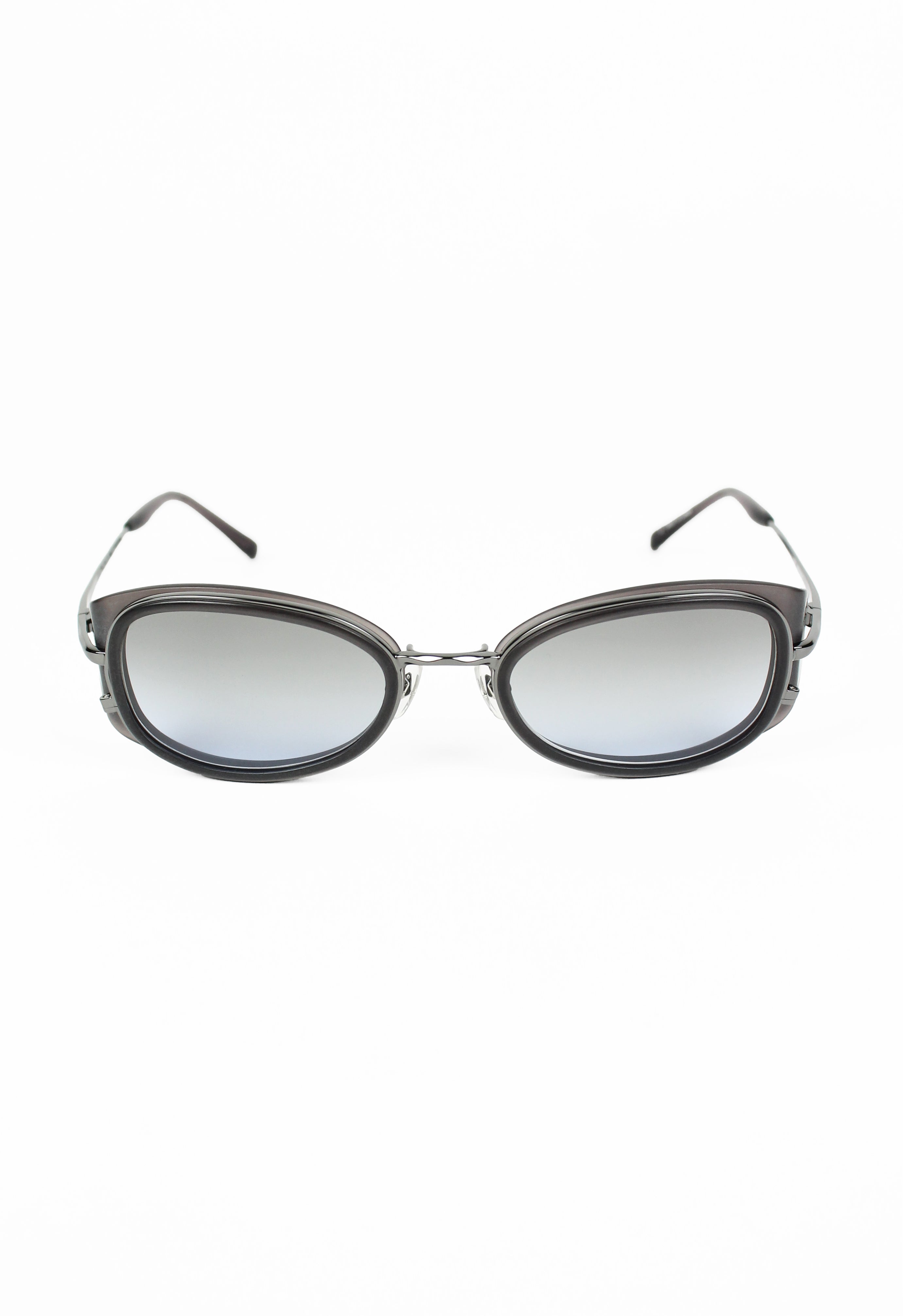 JEAN PAUL GAULTIER 1990'S GREY SHIELD SUNGLASSES