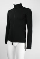 JEAN PAUL GAULTIER HOMME ZIP UP TRACK TOP WITH LACE-UP SIDES