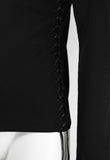 JEAN PAUL GAULTIER HOMME ZIP UP TRACK TOP WITH LACE-UP SIDES