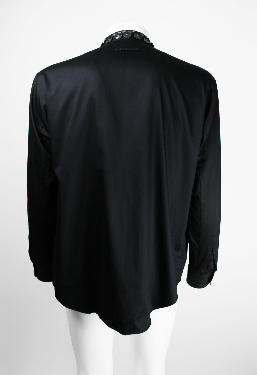 JEAN PAUL GAULTIER HOMME SS 2004 PEARLESCENT MULTI BUTTON SHIRT