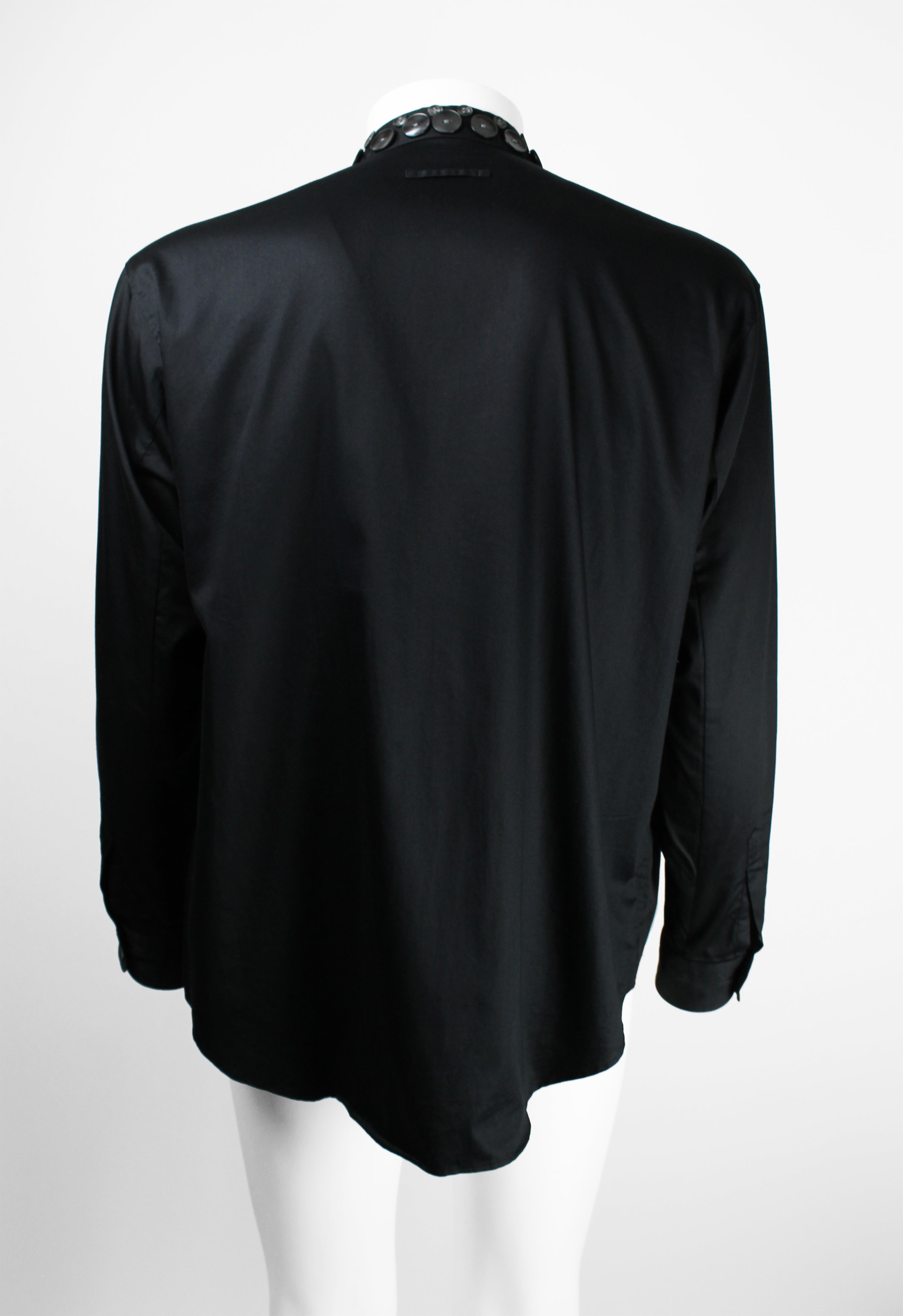 JEAN PAUL GAULTIER HOMME SS 2004 PEARLESCENT MULTI BUTTON SHIRT